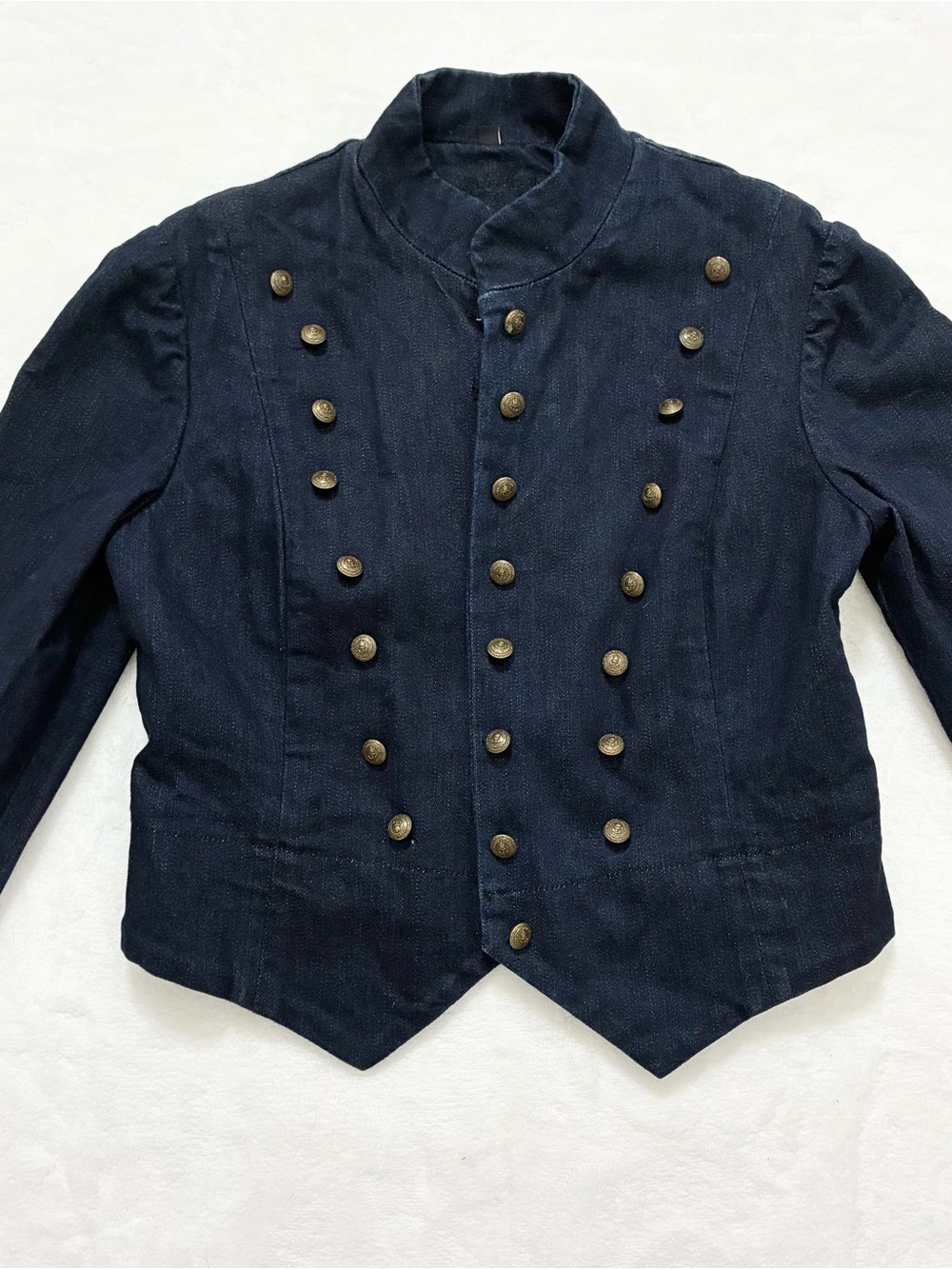 Ralph Lauren Denim Jean Military Jacket - Picture 3 of 7
